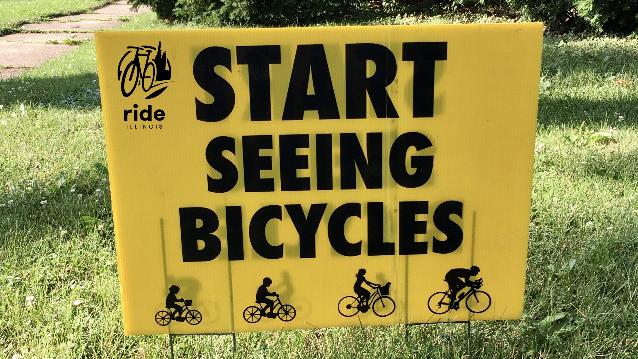 Start Seeing Bicycles Sign